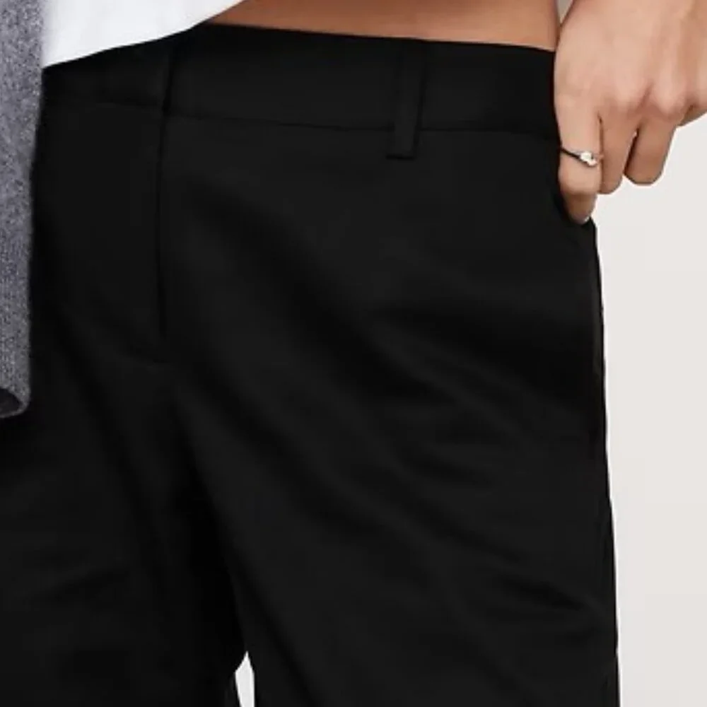NWT! Banana Republic Black 100% Linen The Everyday Wide-Leg Trouser Pant XL